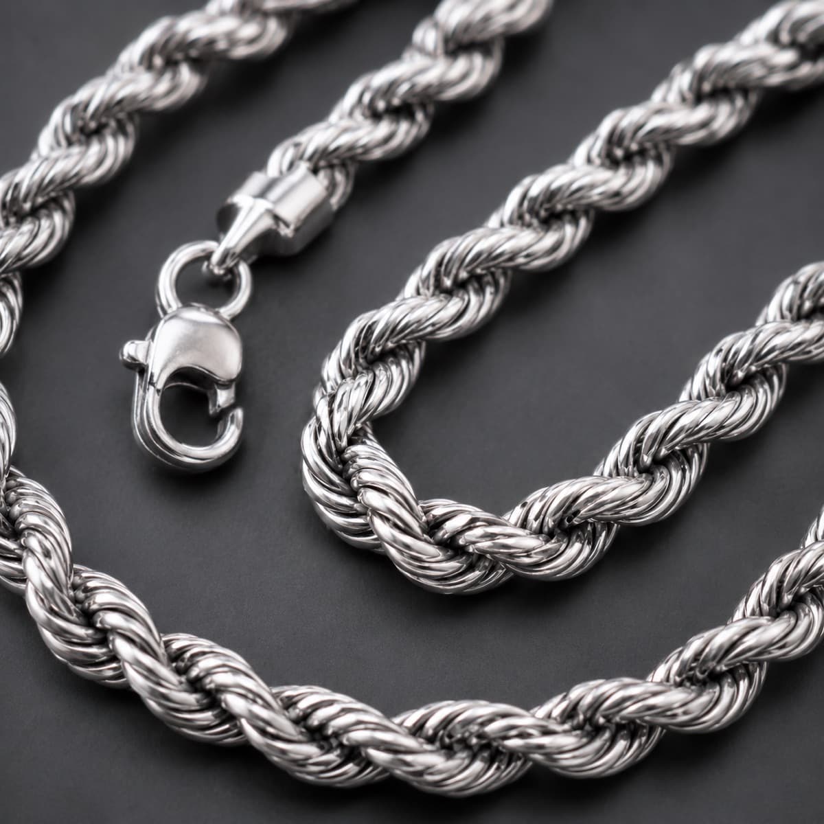 Rope Chain 2 mm in solid 925 sterling silver